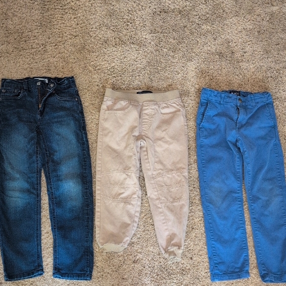 3 Pairs Of Boys Pants Levi's Children's Place, Street Rules - Picture 1 of 6